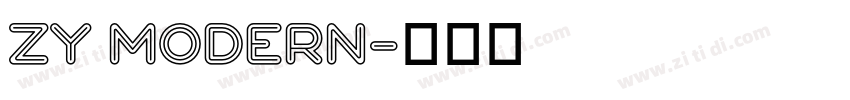 ZY Modern字体转换